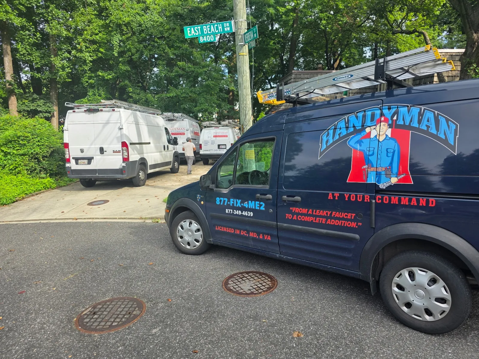 Handyman At Your Command service vans